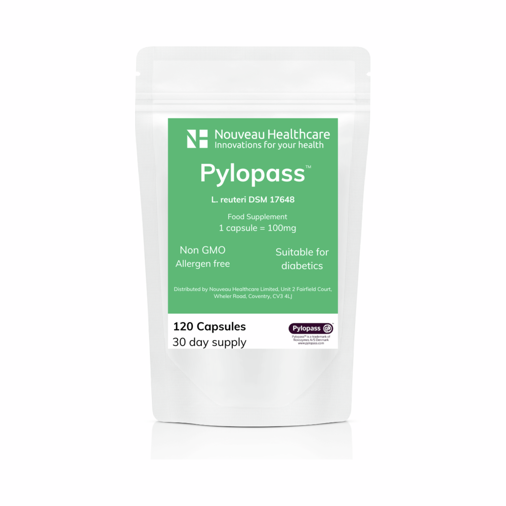 Pylopass (L. reuteri DSM 17648)  - 120 Capsules | Nouveau Health