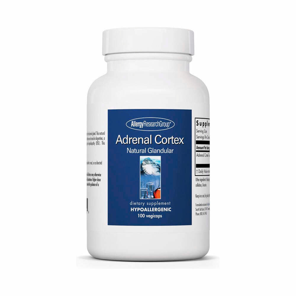 Adrenal Cortex 100mg - 100 Capsules | Allergy Research Group