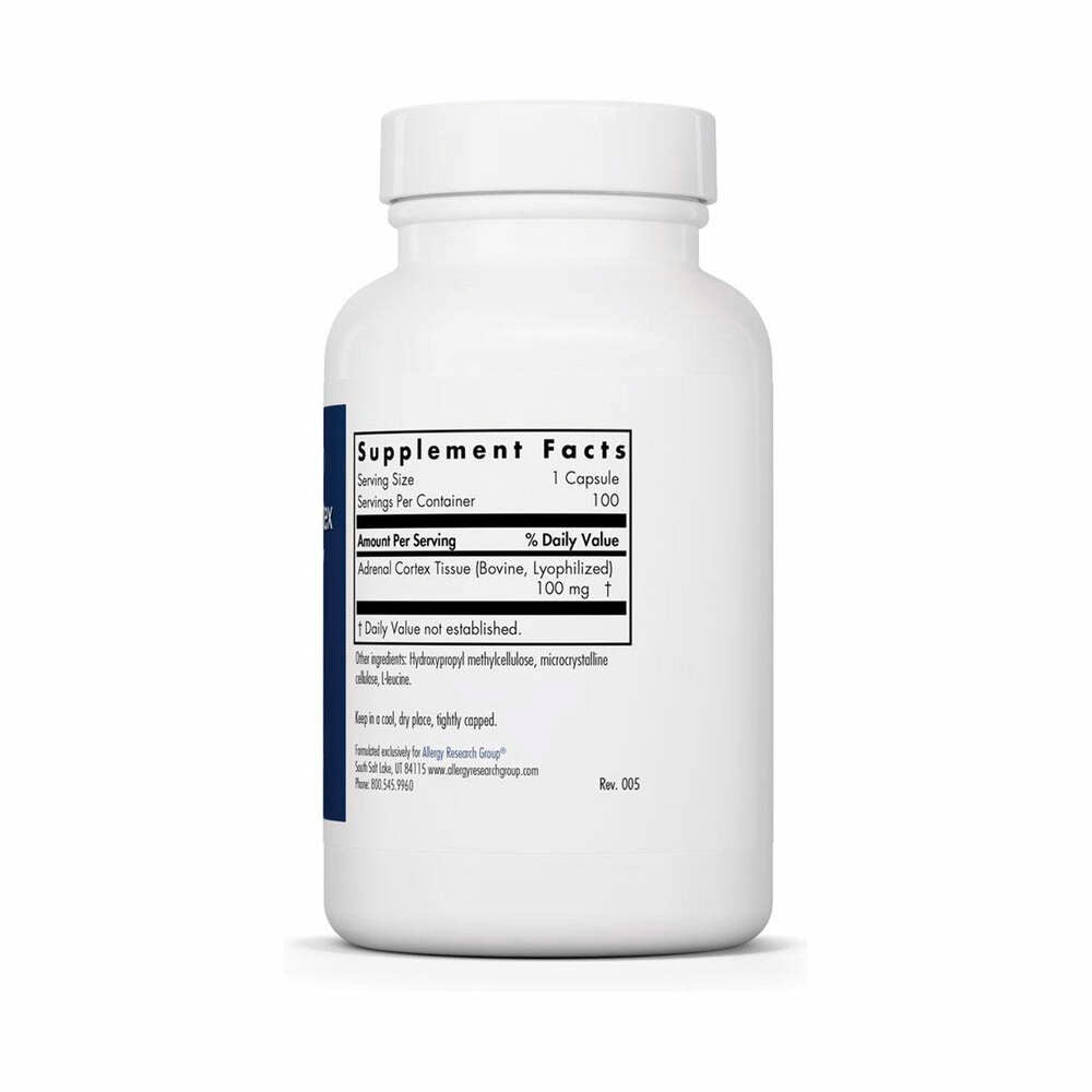 Adrenal Cortex 100mg - 100 Capsules | Allergy Research Group