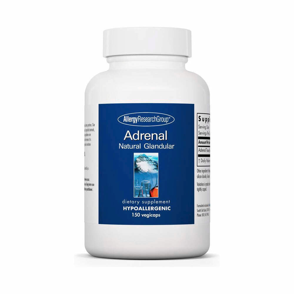 Adrenal Natural Glandular 100mg - 150 Capsules | Allergy Research Group