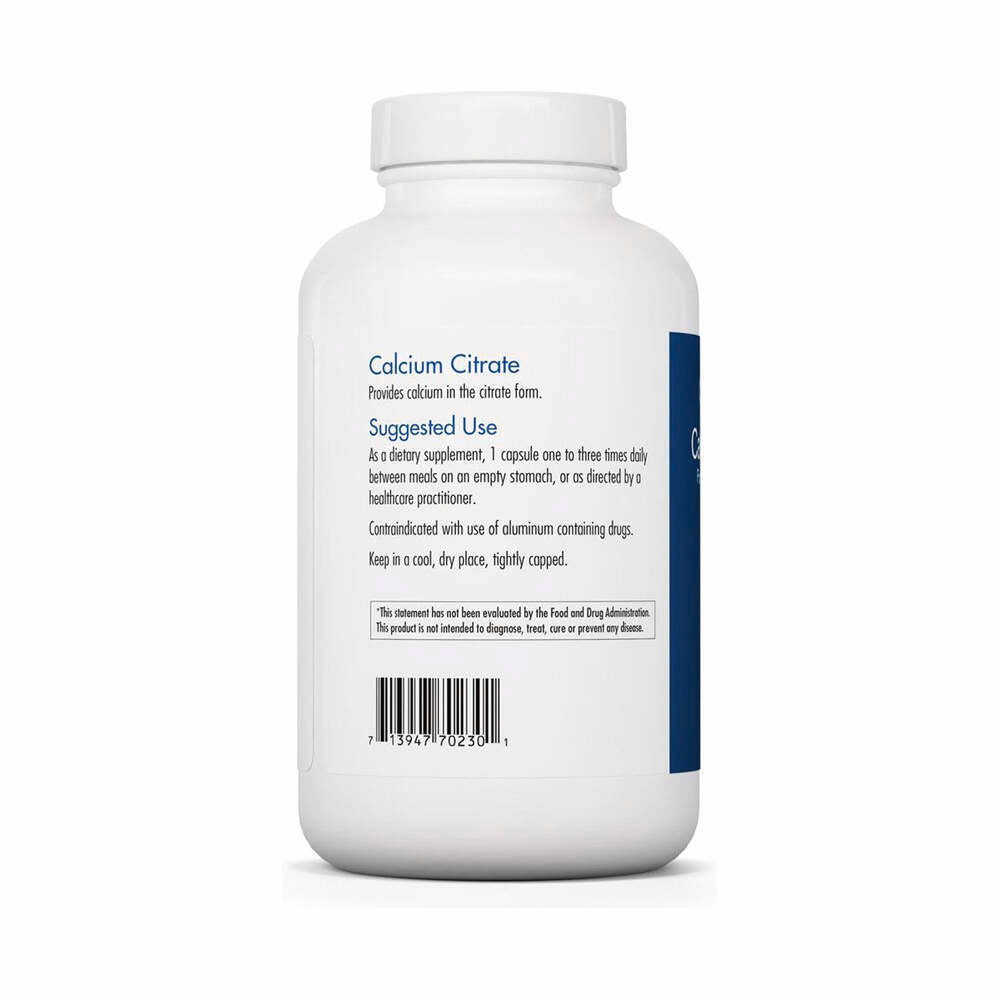 Calcium Citrate - 180 Capsules | Allergy Research Group