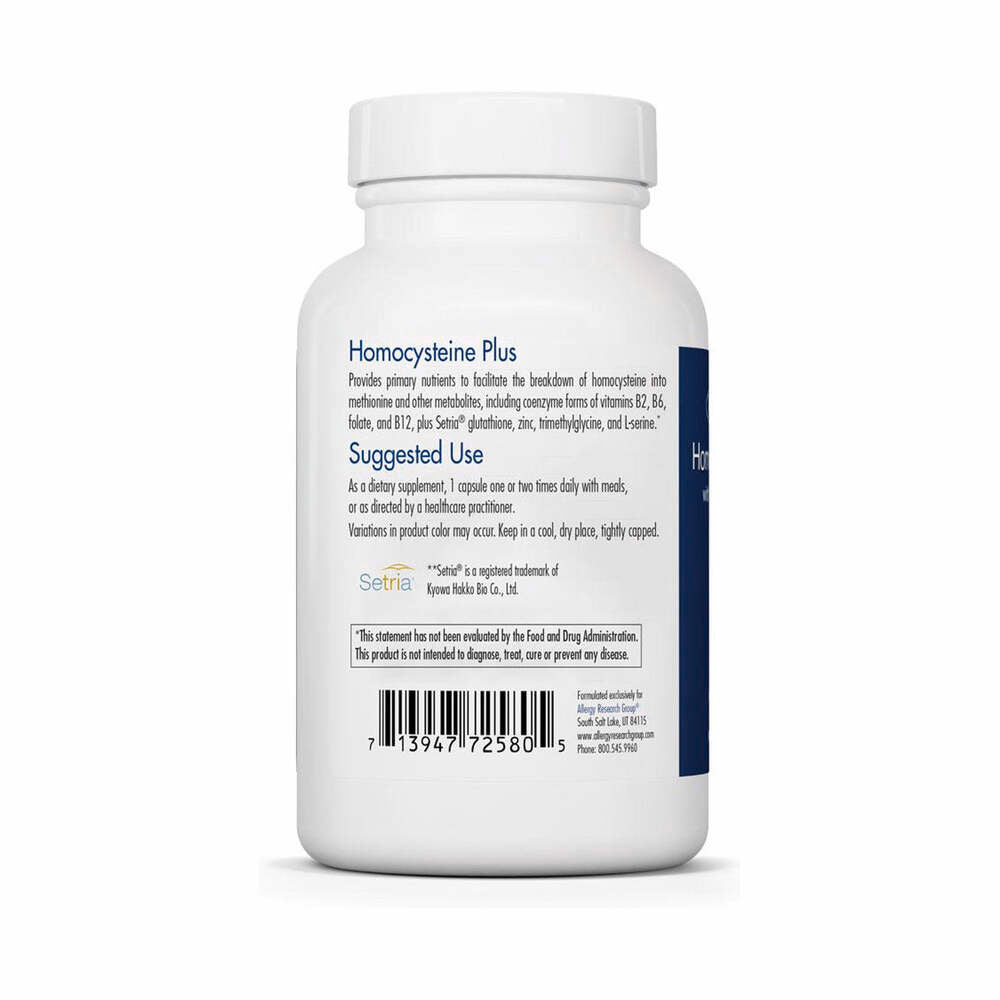 Homocysteine Plus - 90 Capsules | Allergy Research Group