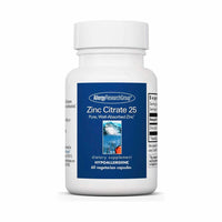 Zinc Citrate 25 - 60 Capsules | Allergy Research Group