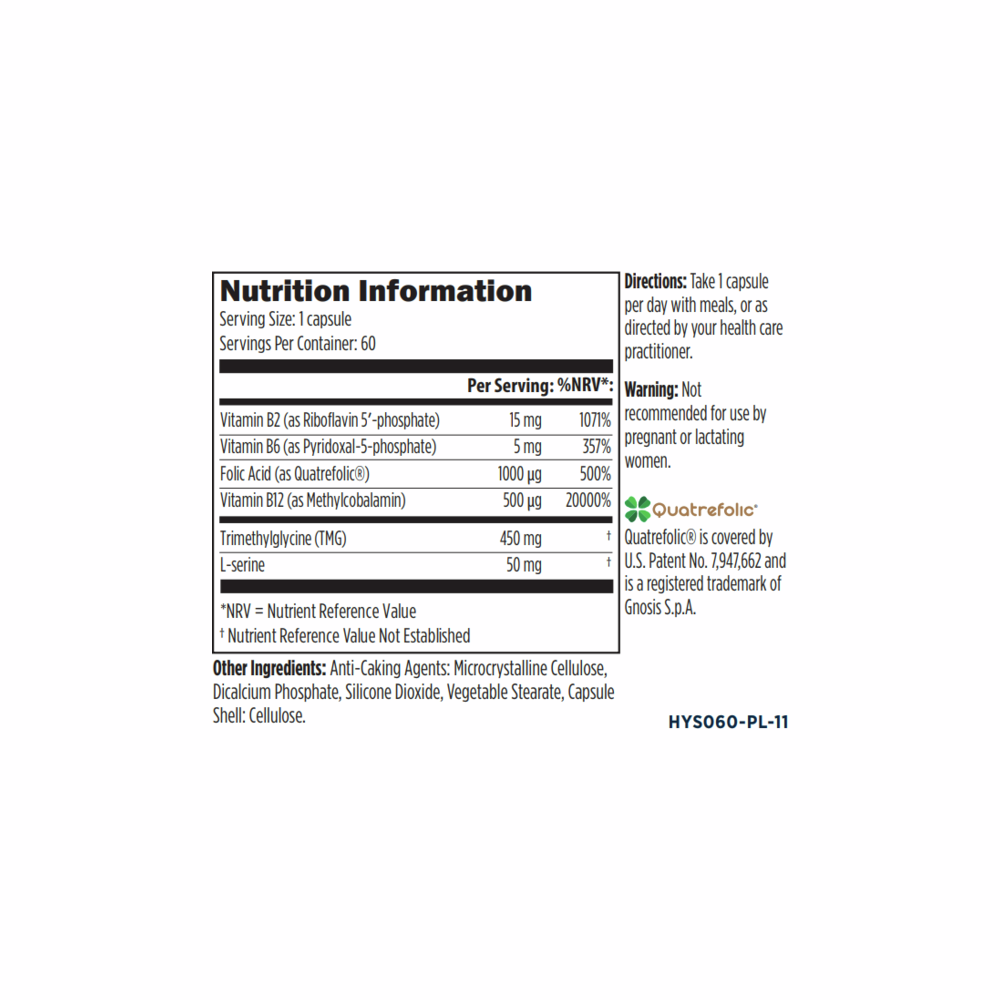 Homocysteine Supreme - 60 Capsules | Designs For Health