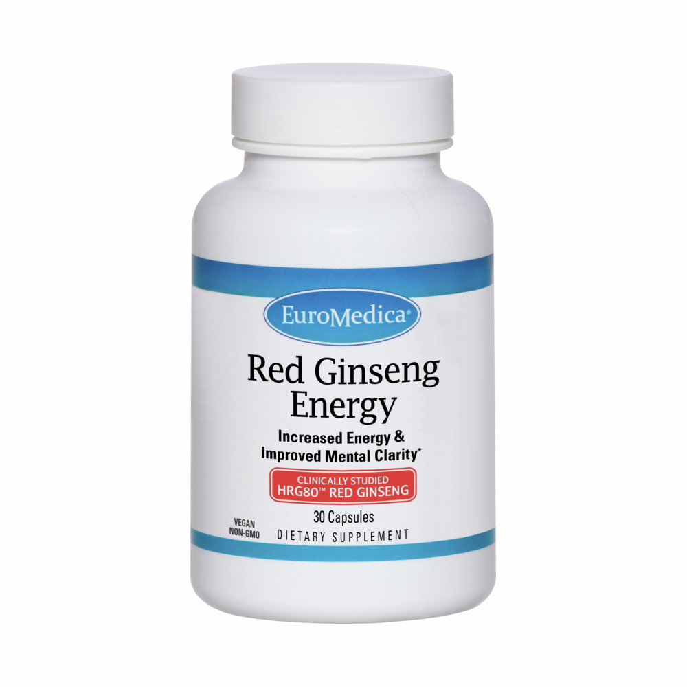 Red Ginseng Energy - 30 Capsules | EuroMedica
