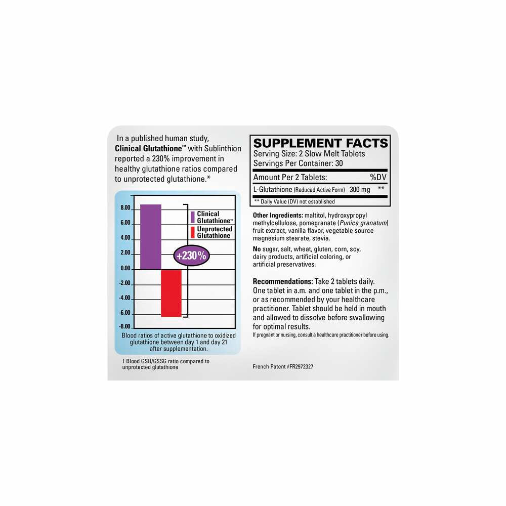 Clinical Glutathione - 60 Tablets | EuroMedica