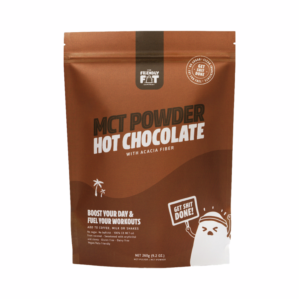 C8 MCT Powder Hot Chocolate - 260g | The Friendly Fat Company