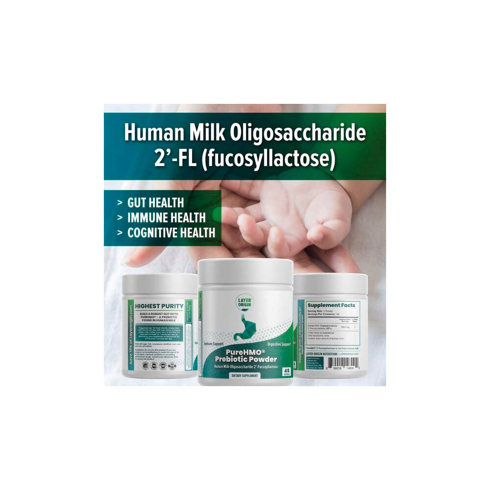 PureHMO Prebiotic Powder - 45 Servings | Layer Origin