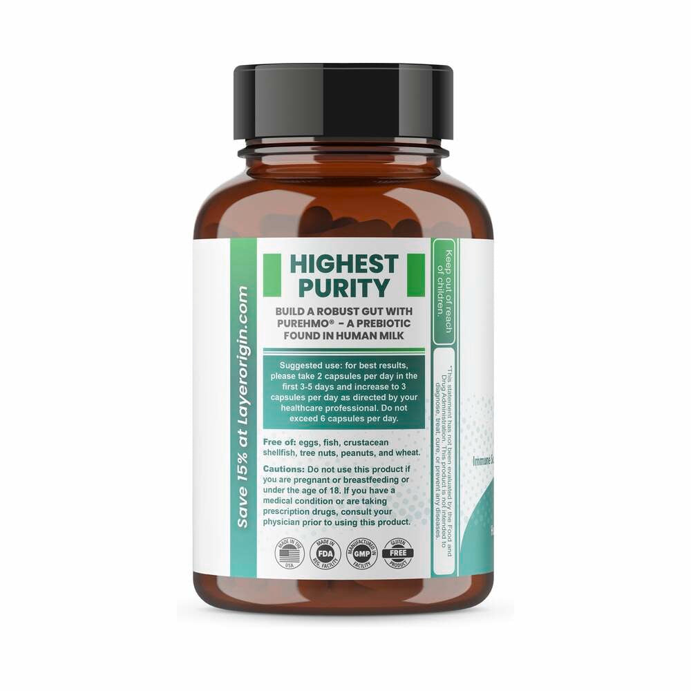 PureHMO Prebiotic - 90 Capsules | Layer Origin