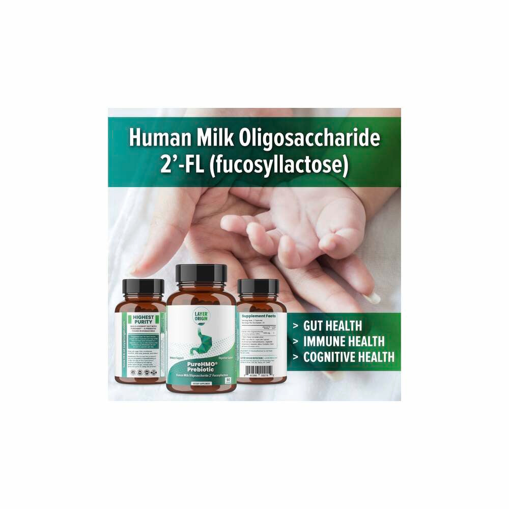 PureHMO Prebiotic - 90 Capsules | Layer Origin