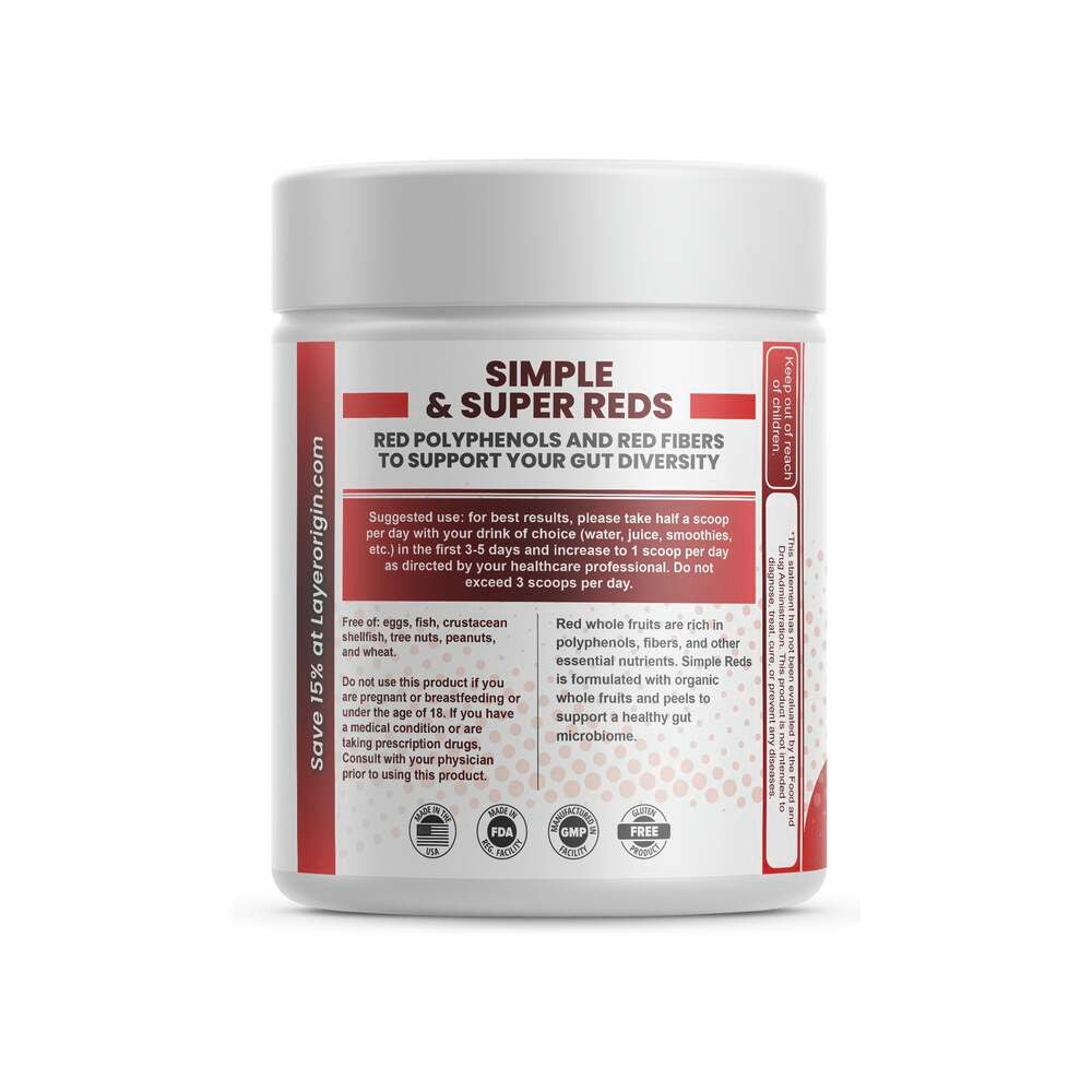 Simple Reds - 30 Servings | Layer Origin