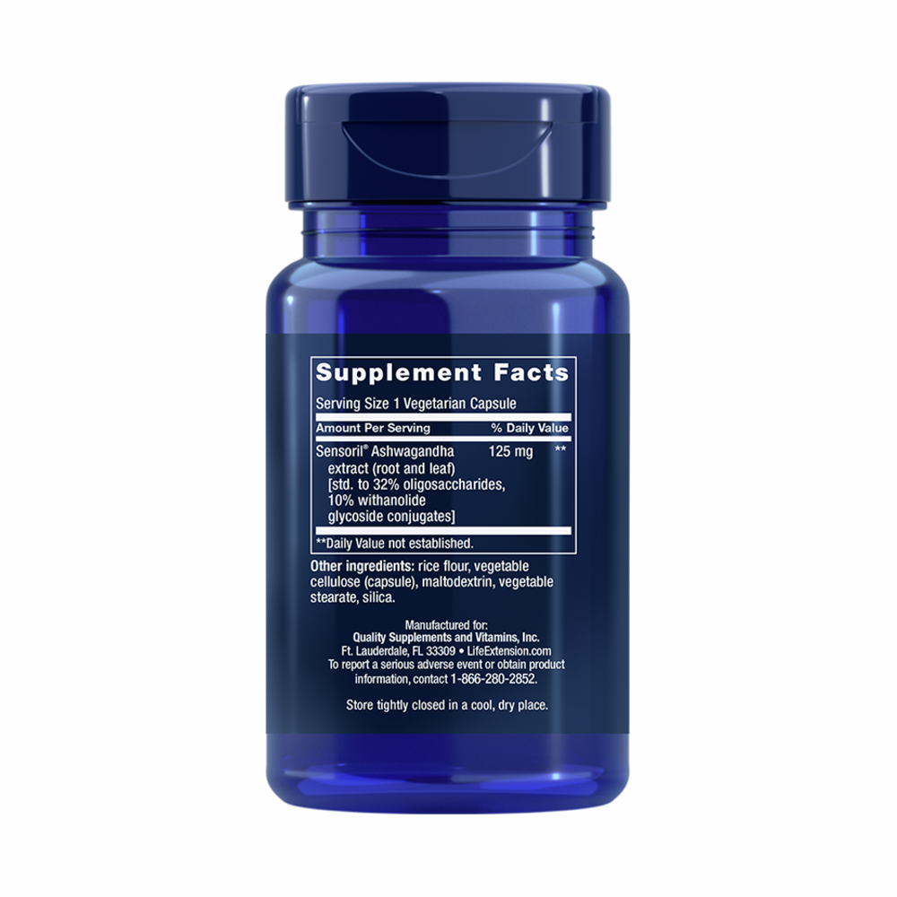 Optimized Ashwagandha Extract - 60 Capsules | Life Extension