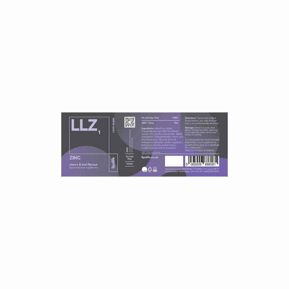 LLZ1 Zinc - 240ml | LipoLife