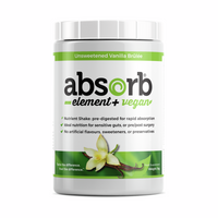 Absorb Element+ Vegan Unsweetened Vanilla Brulée - 1kg | Imix Nutrition