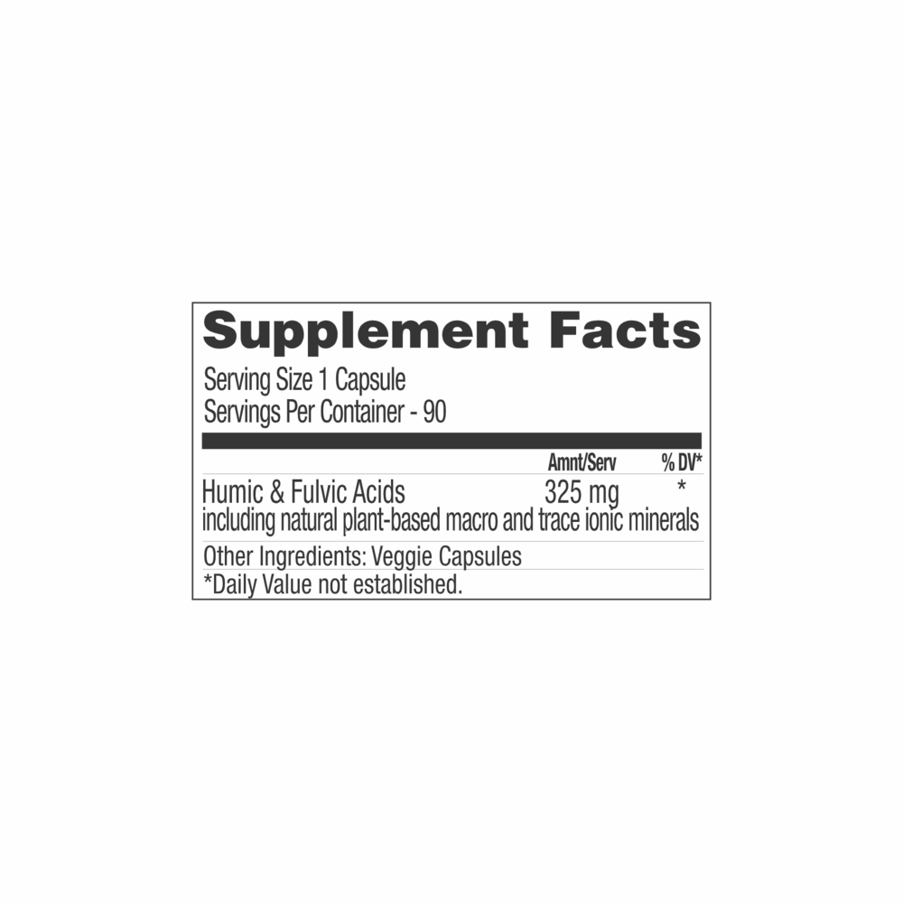 Humic & Fulvic SC - 90 Capsules | Mother Earth Labs