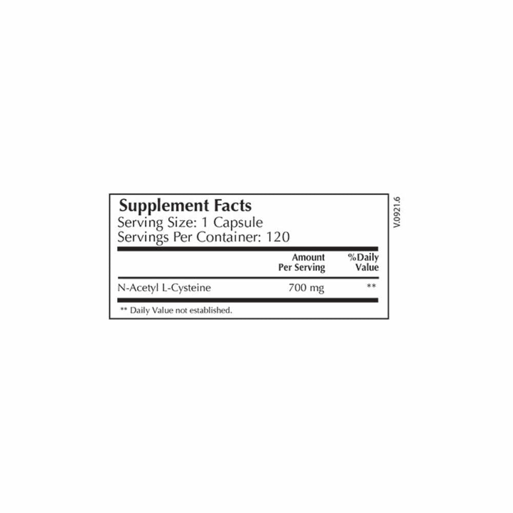 N-Acetyl Cysteine - 120 Capsules | Moss Nutrition