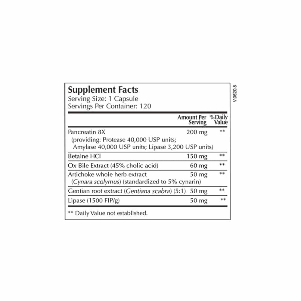 Pancreatin Select - 120 Capsules | Moss Nutrition