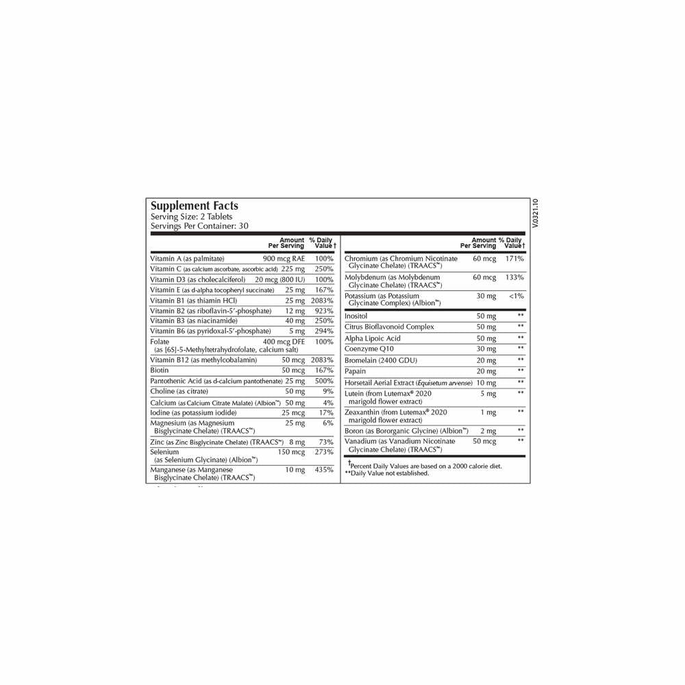 BID MultiSelect (Without Copper, Iron, Vitamin K) - 60 Tablets | Moss Nutrition