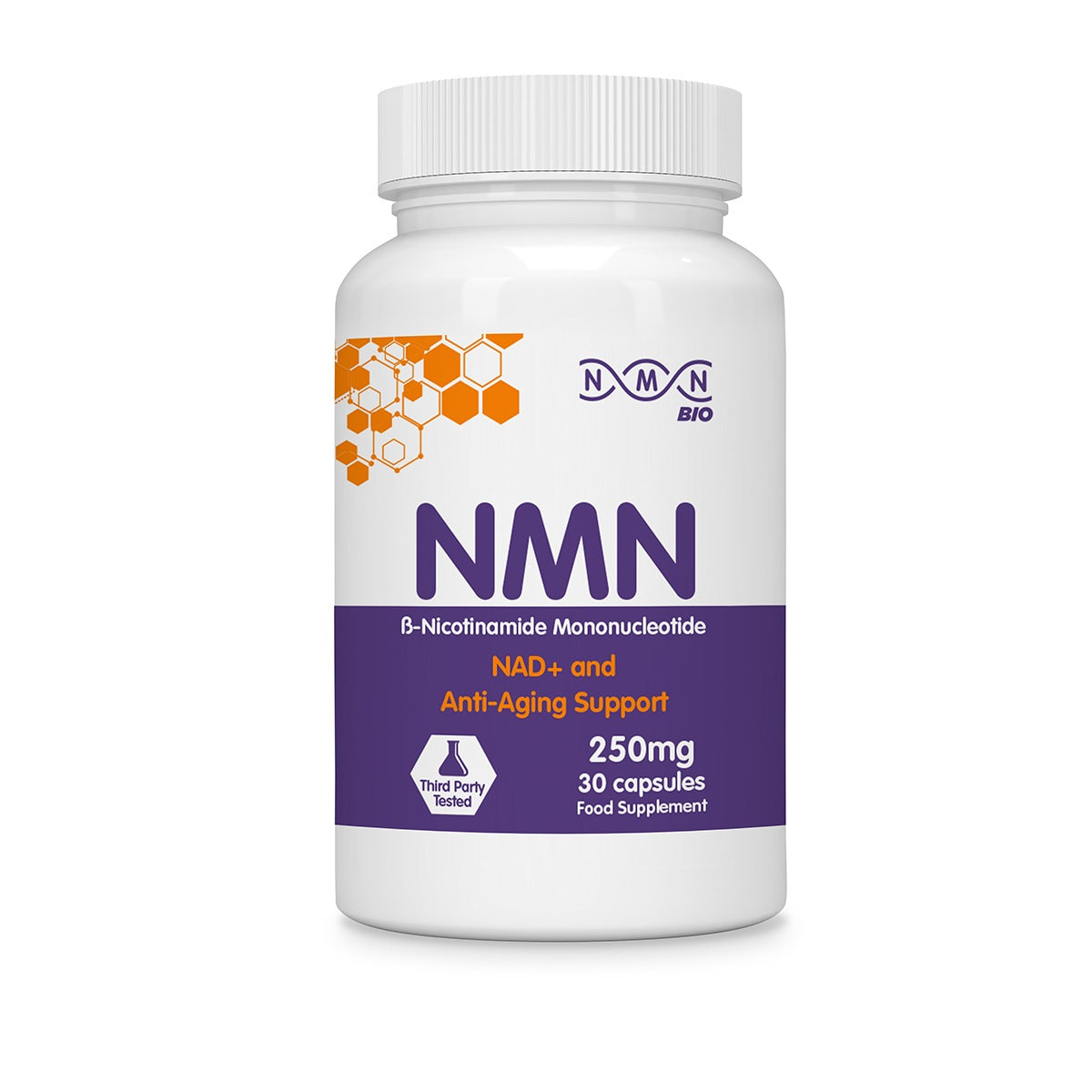 NMN Supplement 250mg - 30 Capsules | NMN Bio