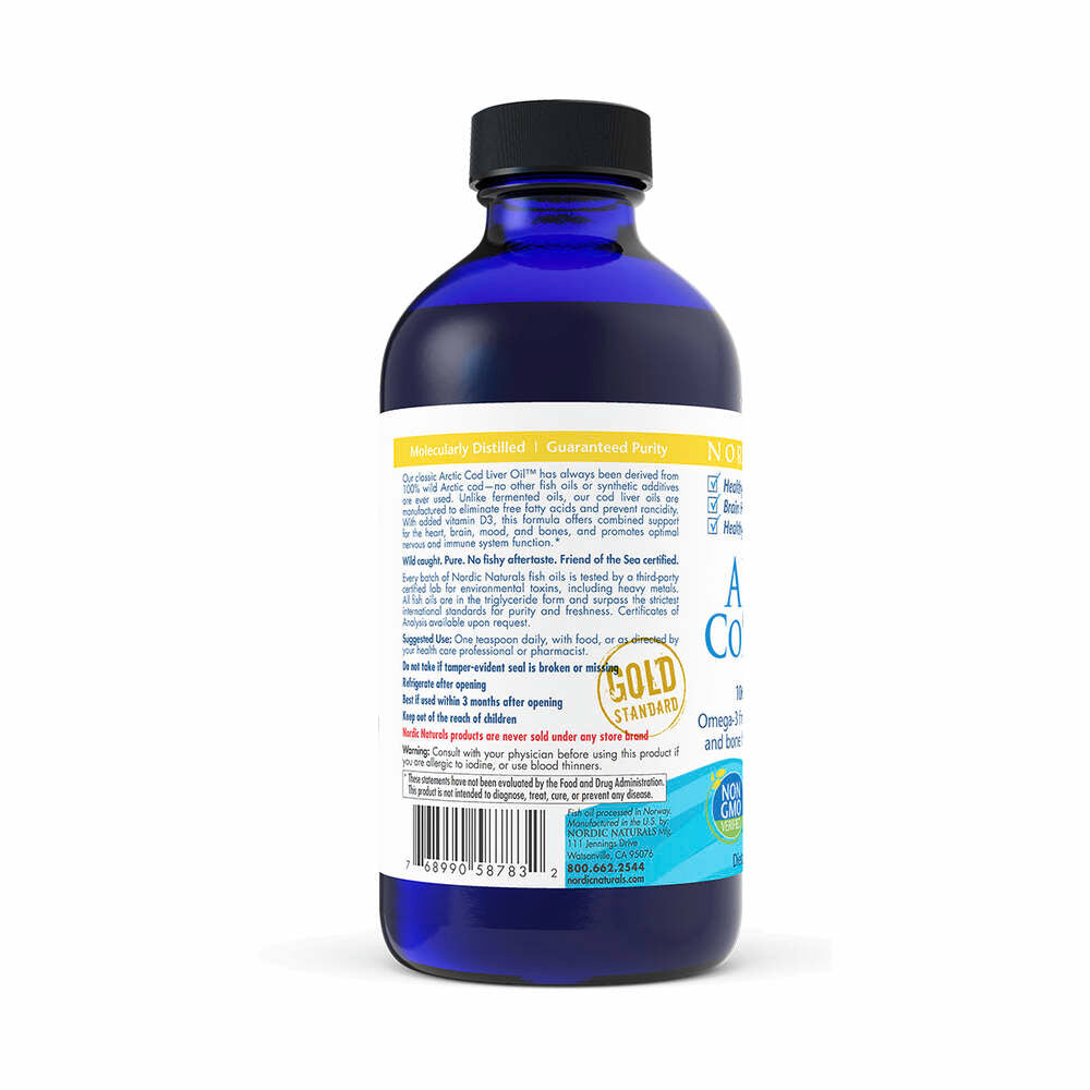 Arctic-D Cod Liver Oil 1060mg (Lemon Flavour) - 237ml | Nordic Naturals