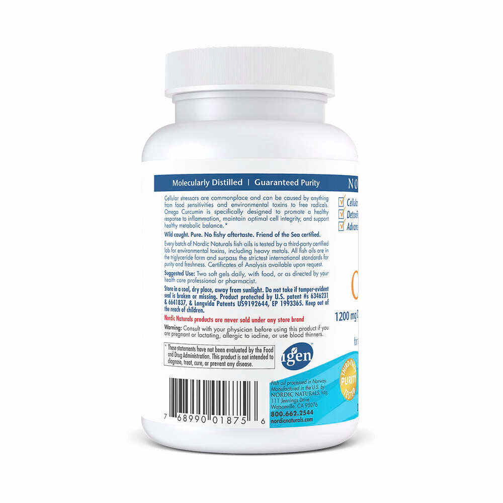 Omega Curcumin 1200mg - 60 Softgels | Nordic Naturals