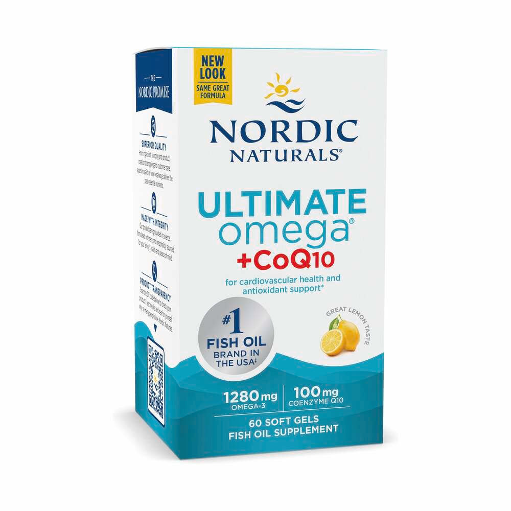 Ultimate Omega + CoQ10 1280mg - 60 Softgels | Nordic Naturals