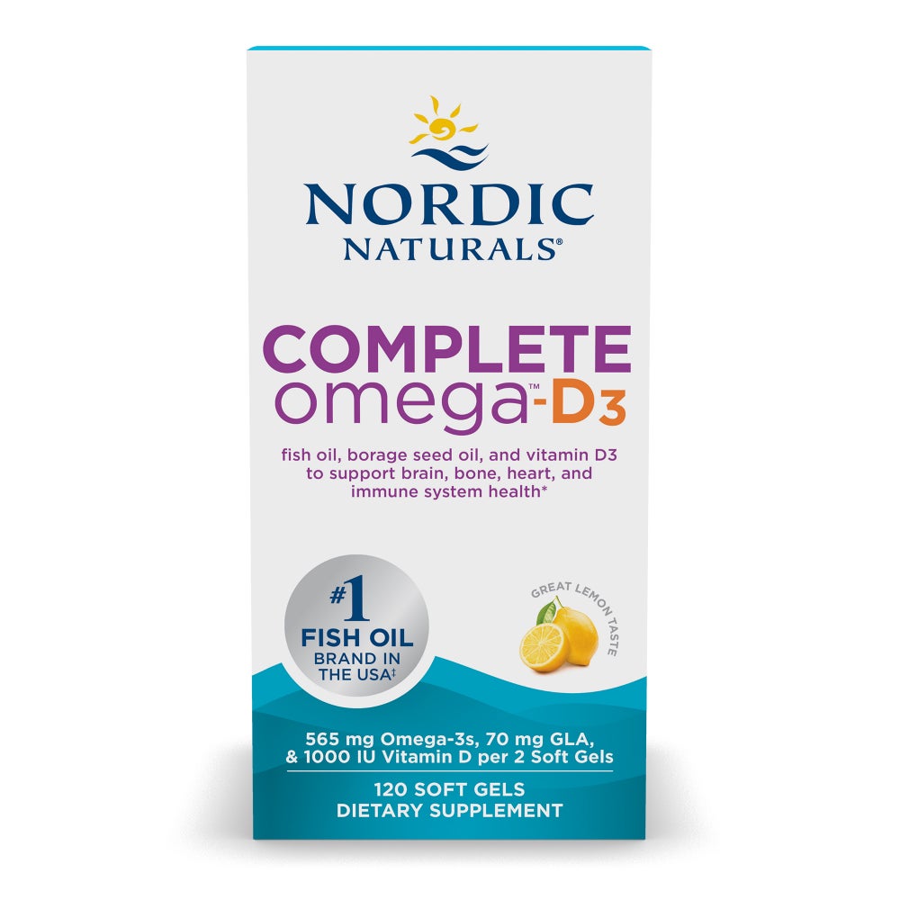 Complete Omega D3 - 120 Softgels | Nordic Naturals