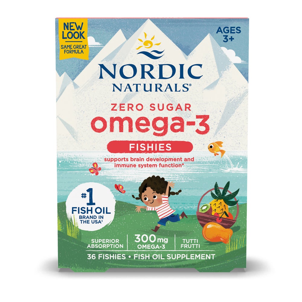 Zero Sugar Omega-3 Fishies - 36 Gummies | Nordic Naturals