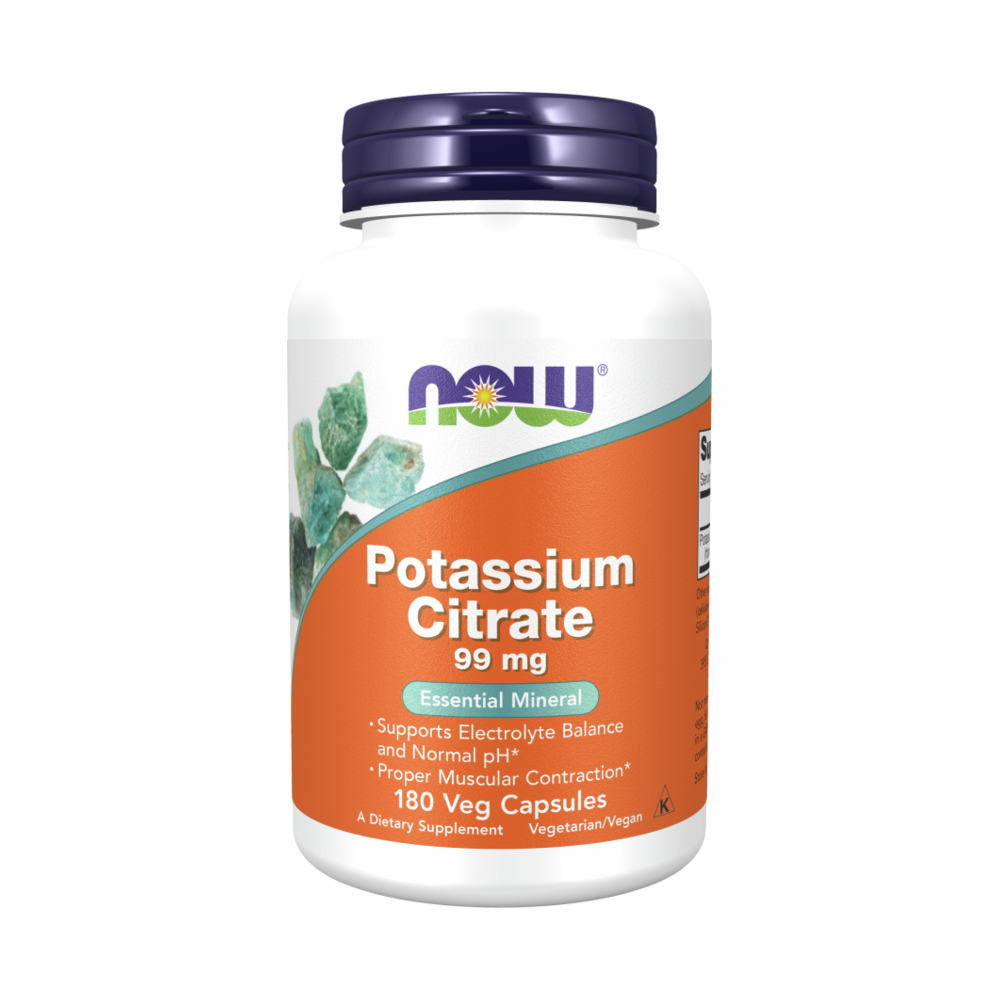 Potassium Citrate 99mg - 180 Capsules | NOW Foods