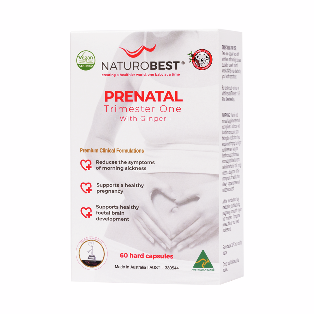 Prenatal Trimester One with Ginger – 60 Capsules | NaturoBest