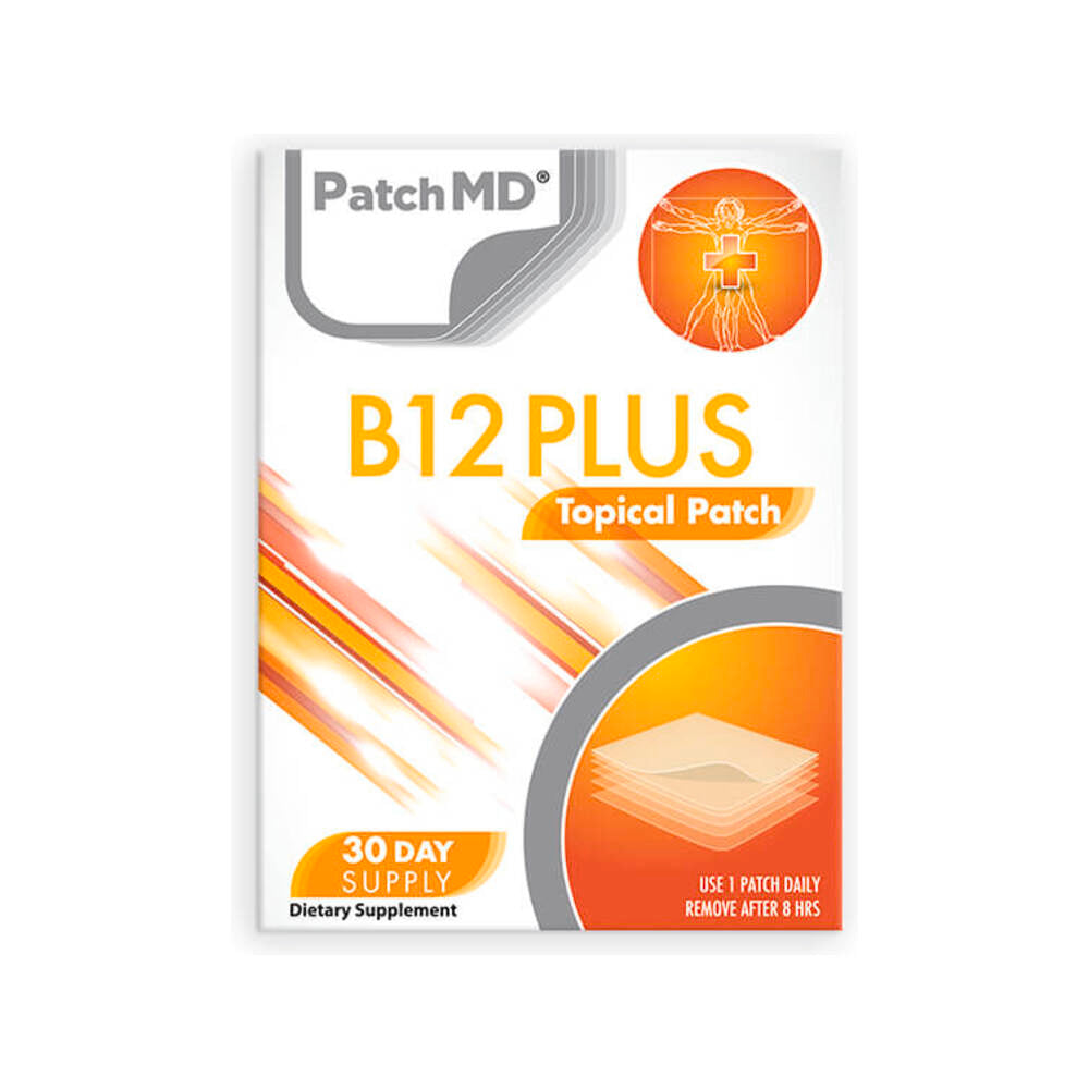 B12 Energy Plus (Topical Patch 30 Day Supply) - 30 Patches | PatchMD