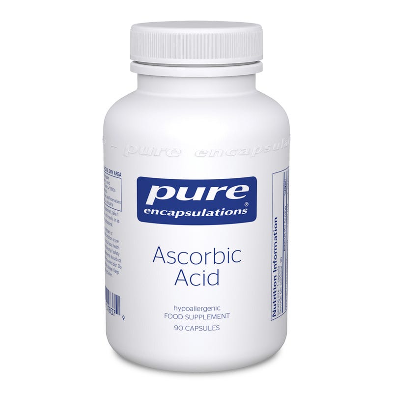 Ascorbic Acid - 90 Capsules | Pure Encapsulations