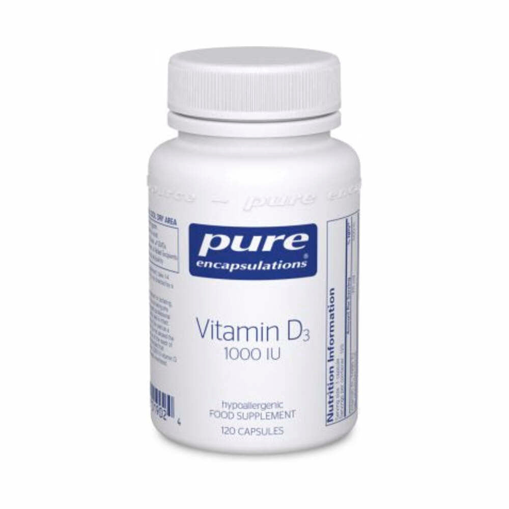 Vitamin D3 1,000 IU - 120 Capsules | Pure Encapsulations