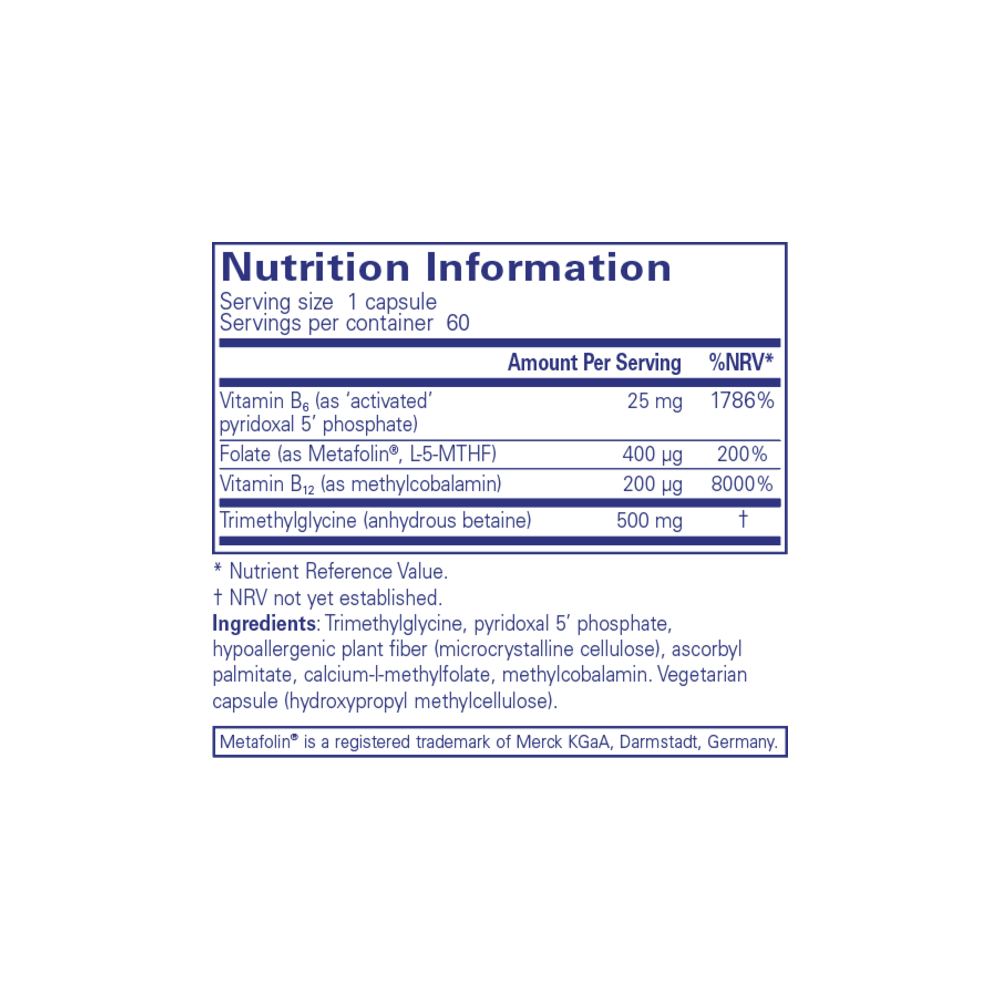 Homocysteine Factors - 60 Capsules | Pure Encapsulations