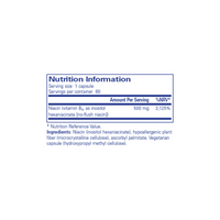 Niacitol 500mg - 60 Capsules | Pure Encapsulations