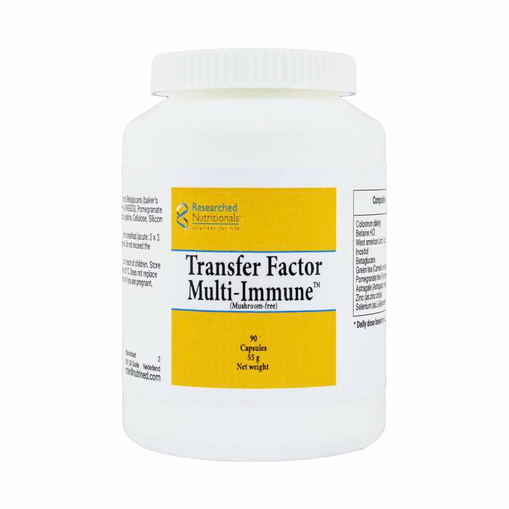 Transfer Factor Multi Immune (Mushroom Free) - 60 Capsules | Researched Nutritionals