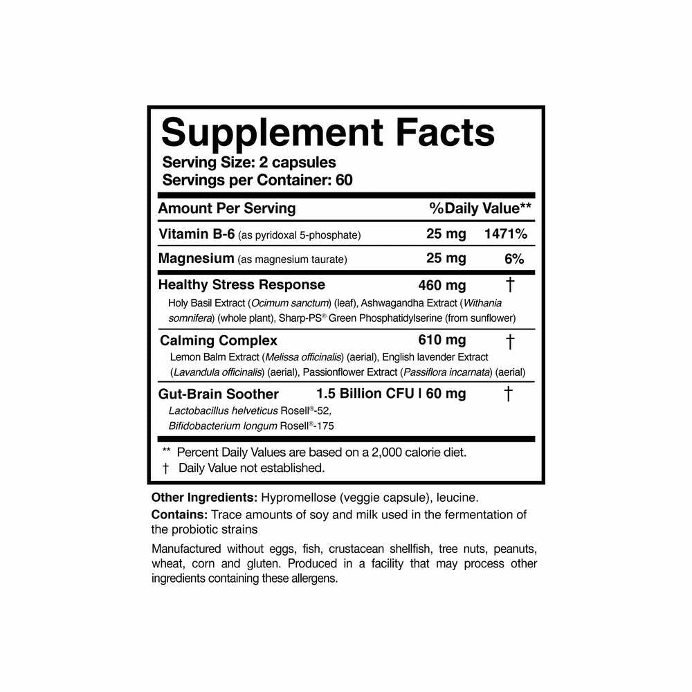 AnxiaEase - 120 Capsules | Researched Nutritionals