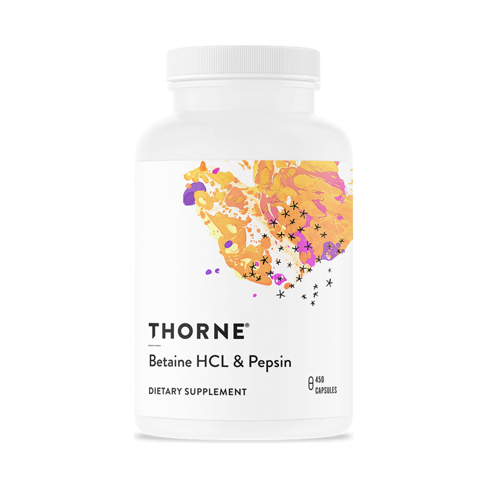 Betaine HCl/Pepsin - 450 Capsules | Thorne