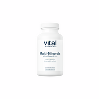 Multi-Minerals Citrate/Malate Formula (No Copper or Iron) - 120 Capsules | Vital Nutrients