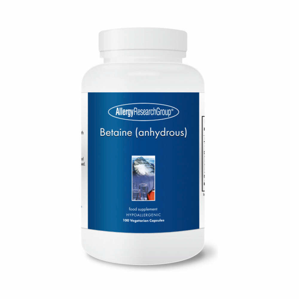 Betaine (anhydrous) 750mg - 100 Capsules | Allergy Research Group