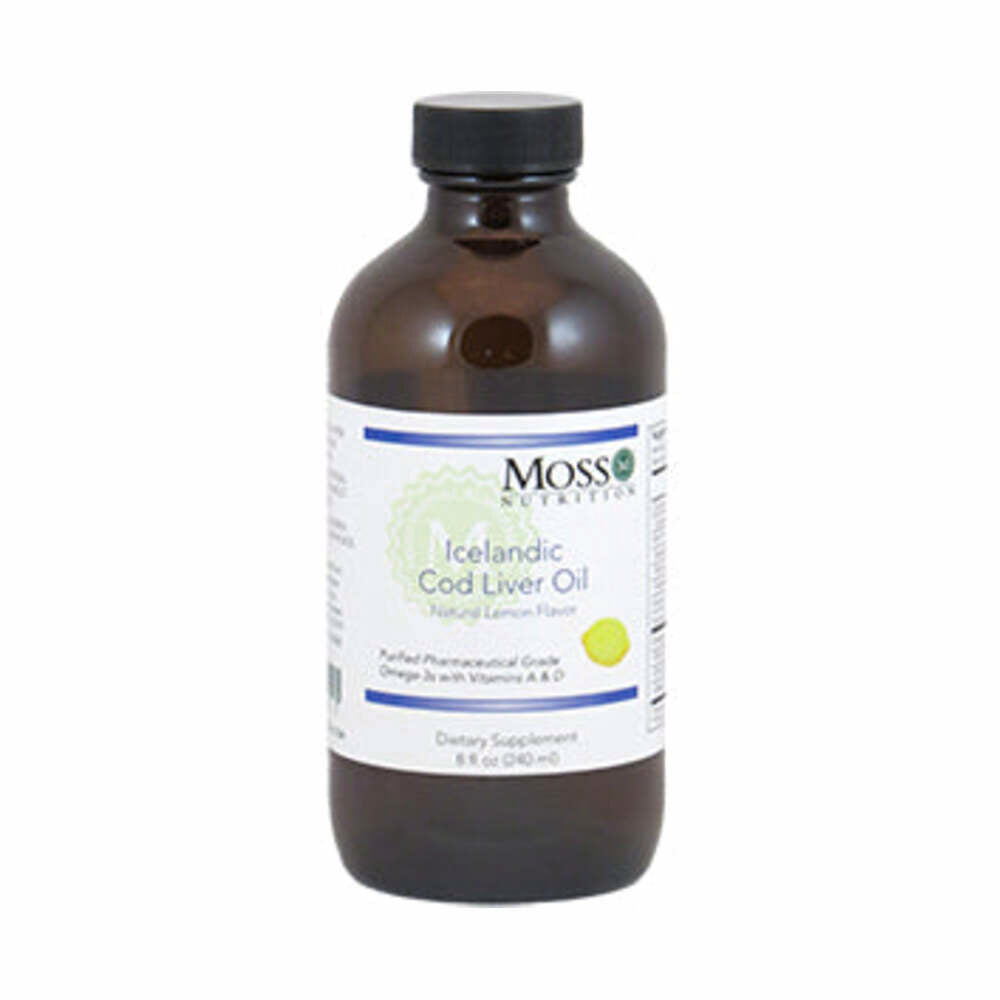 Icelandic Cod Liver Oil (Natural Lemon Flavour) - 240ml | Moss Nutrition